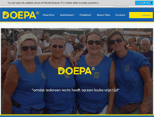 Tablet Screenshot of doepa.be